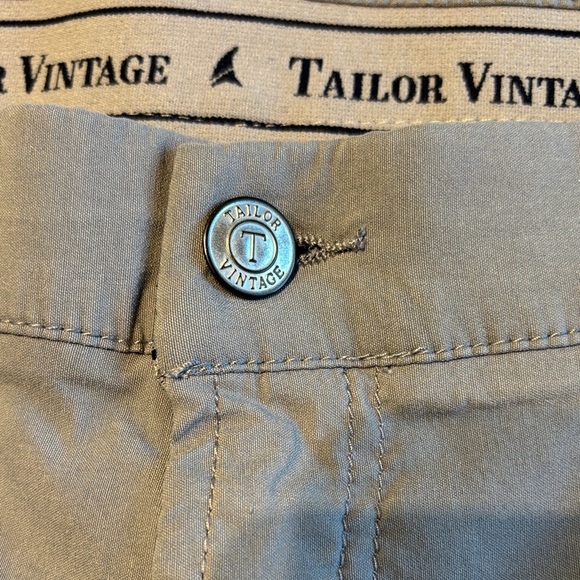 Tailor Vintage Men's light gray  Flat Front Shorts - Picture 2 of 13